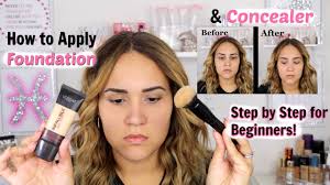 how to apply foundation concealer
