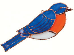 Bluebird Stained Glass Suncatcher