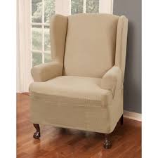 Smart slipcover with separate seat cushion cover. Wing Chair Slipcovers You Ll Love In 2021 Wayfair