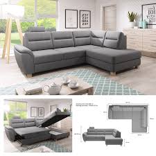 bmf santi modern corner sofa bed