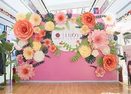 Large Paper Flower Wall Decor Spring