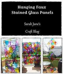 Hanging Faux Stained Glass Panels Made