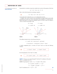 Rotation Of Axes Stewart Calculus