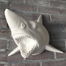 Any Color Shark Head Wall Mount Faux