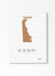 Buy Delaware Golf Course Map | Excellent Gift - Golf Course Prints