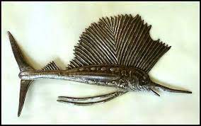 metal fish wall art sealife haitian