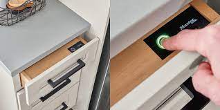 fingerprint lock biometric secured drawers