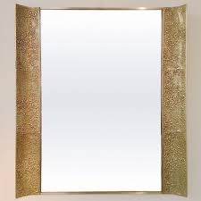 Large Bronze Wall Mirror By Luciano