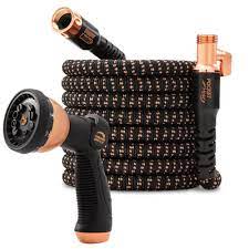 as seen on tv 75 pocket hose copper bullet thumb spray nozzle black expandable hose