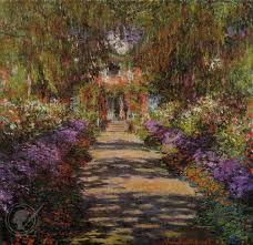 Pathway In Monets Garden At Giverny By