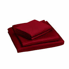 Rose Wine Cotton Sateen Bed Sheet Set