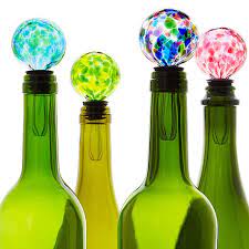birthstone wine bottle stopper glass