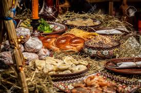 You'll find lots of soups, salads, appetizers, pasta, risotto — and most importantly, seafood. Traditional Christmas Eve Dinner Held On The Twenty Fourth Of December Many Traditions Of Both Pagan And Christian Origin Holy Evening A Table With 12 Lenten Dishes Stock Photo Picture And Royalty