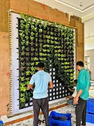 Natural Plants Vertical Garden Green