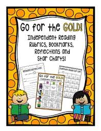 Independent Reading Rubrics Bookmarks Classroom Chart Reflections Star Charts