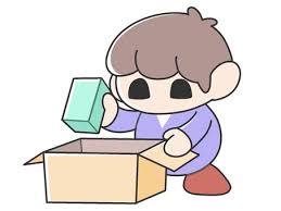 box put in out mini character