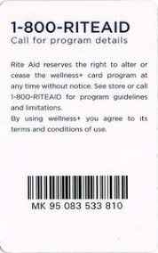 6% cash back at u.s. Functional Card Wellness Pharmacies And Drugstores United States Of America Rite Aid Col Us Rita 001 01