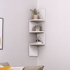 3 Tiers Floating Wall Corner Shelf