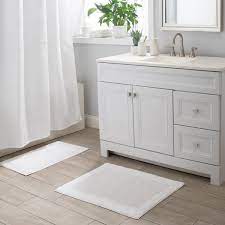 white brighton bath mat