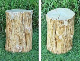 Diy Natural Tree Stump Side Table