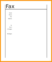 Printable Fax Form Cover Letter Samples Cover Letter Samples