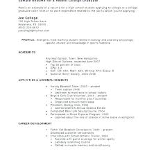 Bad Resume Examples For College Students Pdf Outline Of Resumes