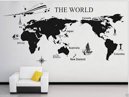 The World Map Wall Decal Sticker Large