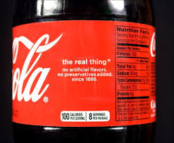 coca cola reveals calories food