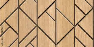 Wooden Wall Panel Abstract Geometric