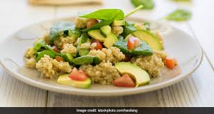 A cup and a half of collard greens delivers 50 percent of the daily value of vitamin c and just 25 calories, per the usda. This Low Fat Protein Rich Quinoa Salad Fits Perfectly In Any Weight Loss Diet Recipe Video Ndtv Food