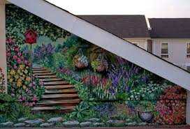 Garden Mural Garden Wall Art