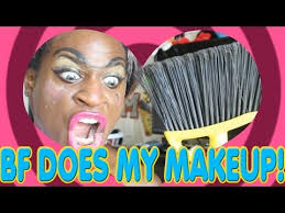 boyfriend does my makeup my