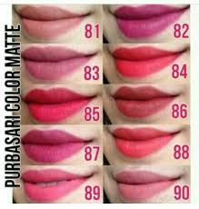 jual purbasari lipstik colour matte 90