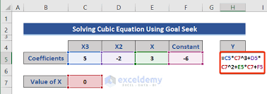 Solving Equations In Excel 5 Useful