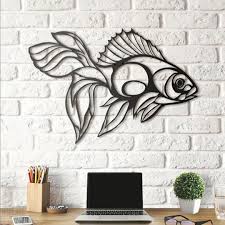 Stl File Fish Wall Art Decor 3d