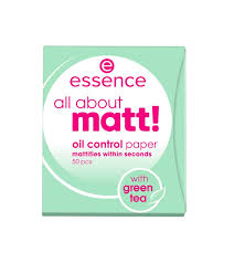 essence mattifying papers all