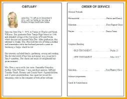 Free Funeral Obituary Template Blank Doc File Download Word
