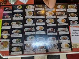 menu at bangkok thai restaurant lubbock