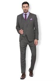 Van Heusen Suits Blazers Van Heusen Grey Reversible Four Piece Suit For Men At Vanheusenindia Com