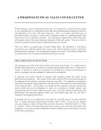 Pharmaceutical Sales Application Cover Letter Templates At