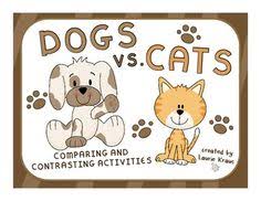 Cats vs  Dogs   Reading and Writing Unit