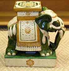 Vintage Elephant Garden Stools