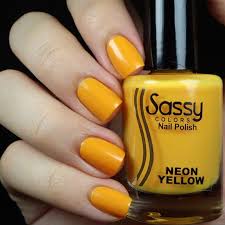 shade neon yellow sy nail polish