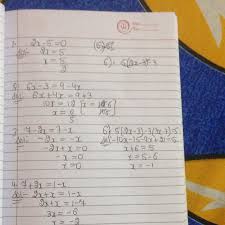 solve the following equations check