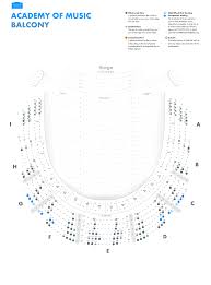 Academy Of Music Broadway Seating Charts Kimmel Center