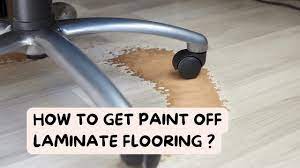how to get paint off laminate flooring