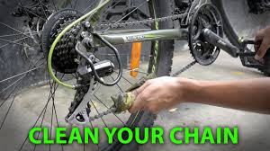 how to clean a bicycle chain with