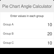 pie chart angle calculator