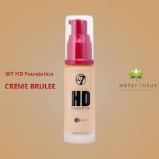 w7 hd foundation cream brule in