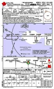 North Pole Approach Plate Aviation Fly Training Air